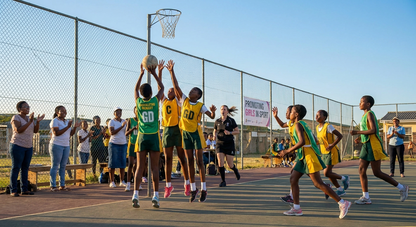 Netball Match Action